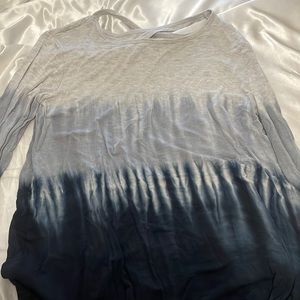 Love sleeve blue ombré shirt